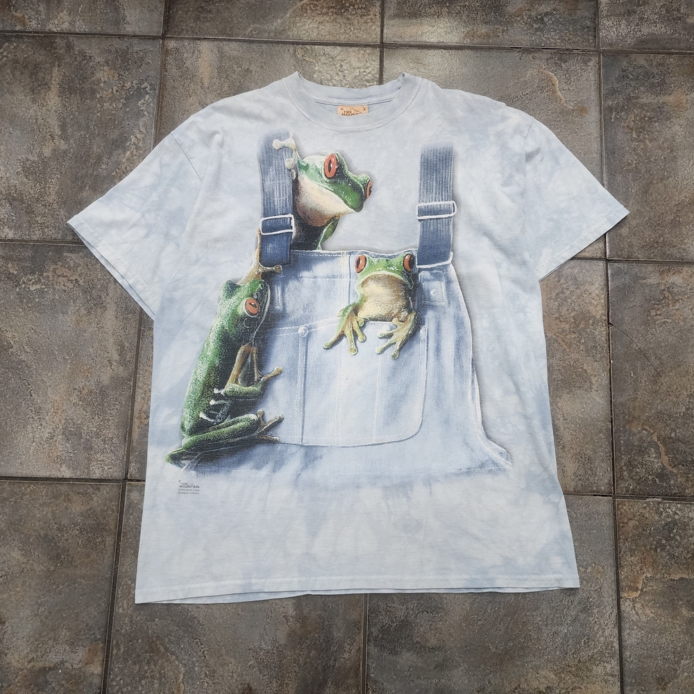 Vintage Y2K The Mountain Adult Large Tree Frog Wildlife Nature Animals T Shirt